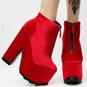 YRU platform booties